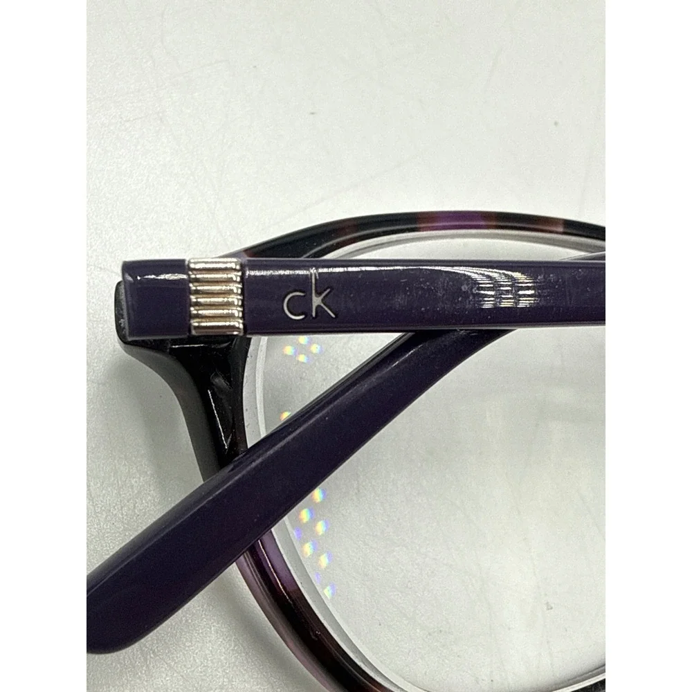 Calvin Klein CK5649 506 Purple Tortoise Oval Eyeglasses Frames 51-18-140